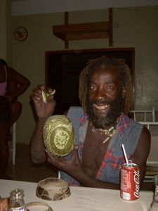 St.Lucia...onze kalebaskunstenaar